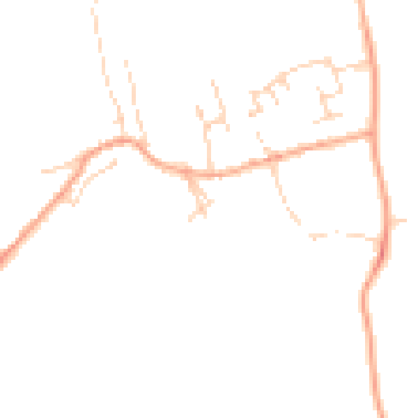 Daytime road noise heatmap for MK43 7DB