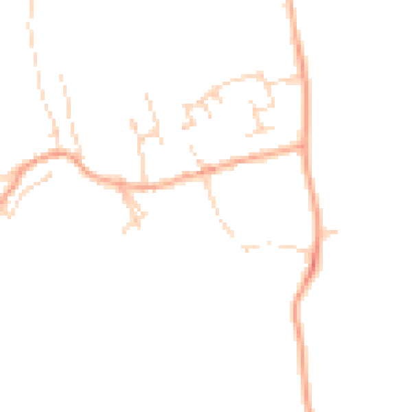 Daytime road noise heatmap for MK43 7DG