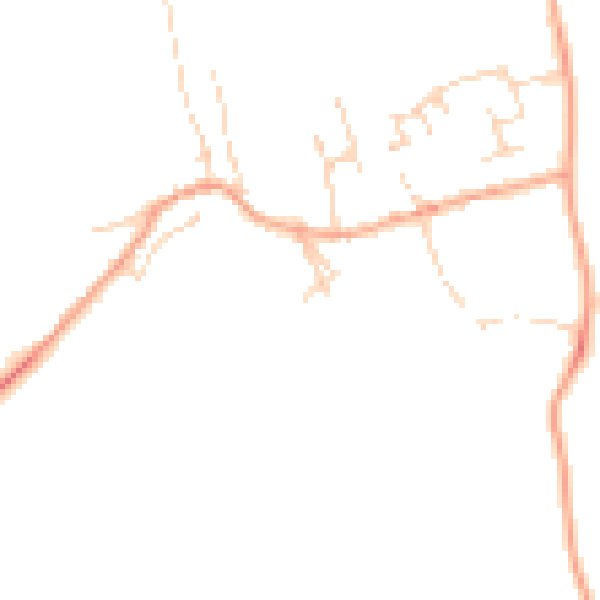 Daytime road noise heatmap for MK43 7DL
