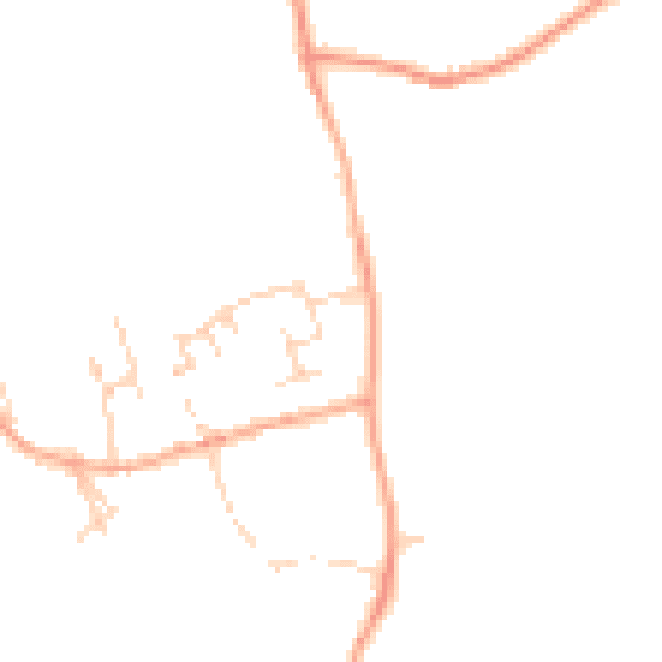 Daytime road noise heatmap for MK43 7DP