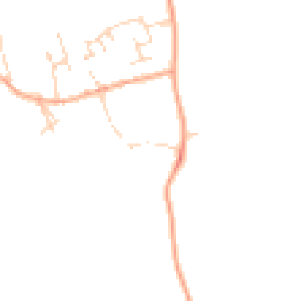 Daytime road noise heatmap for MK43 7DU
