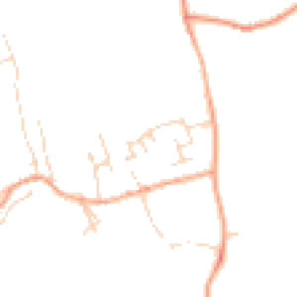 Daytime road noise heatmap for MK43 7DY