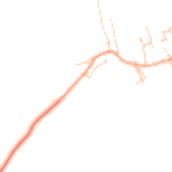 Daytime road noise heatmap for MK43 7EB