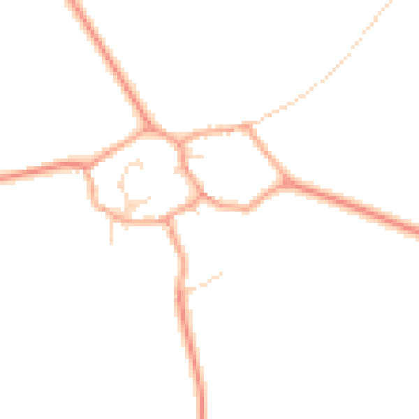 Daytime road noise heatmap for MK43 7ES
