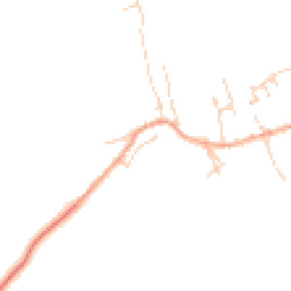 Daytime road noise heatmap for MK43 7EW