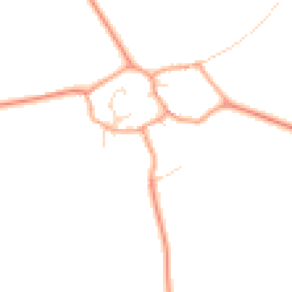 Daytime road noise heatmap for MK43 7EY