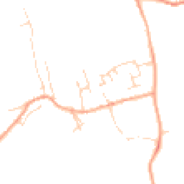 Daytime road noise heatmap for MK43 7FB