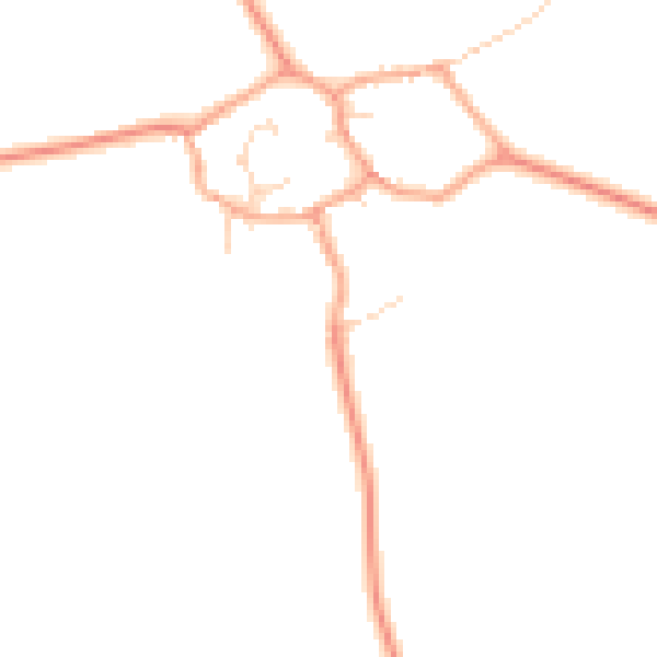 Daytime road noise heatmap for MK43 7HB