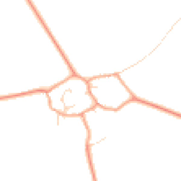 Daytime road noise heatmap for MK43 7HN