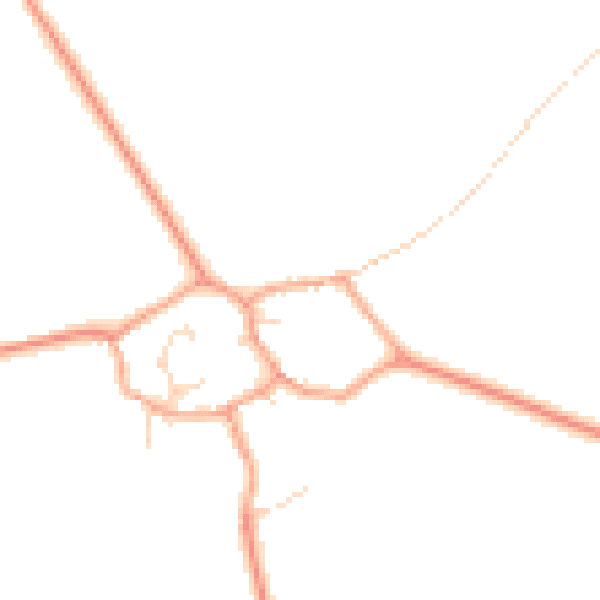 Daytime road noise heatmap for MK43 7JE