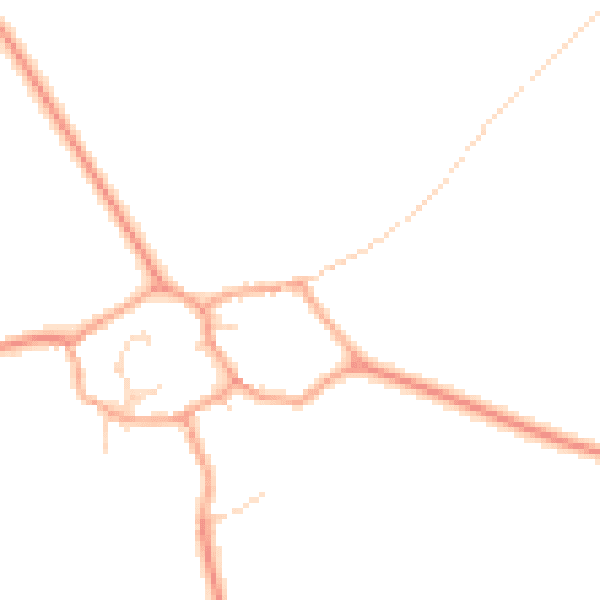 Daytime road noise heatmap for MK43 7JG
