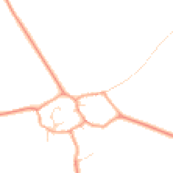 Daytime road noise heatmap for MK43 7JP