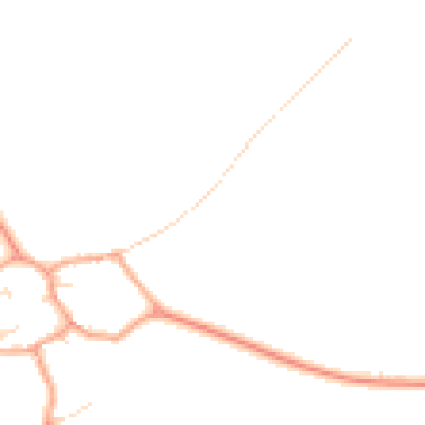 Daytime road noise heatmap for MK43 7JZ