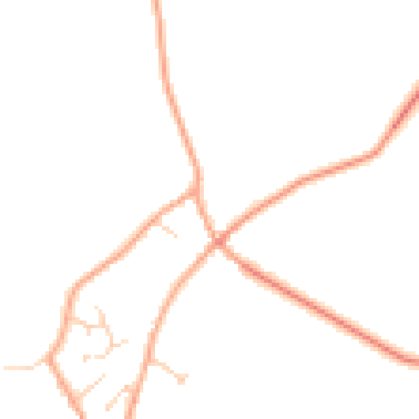 Daytime road noise heatmap for MK43 7LP