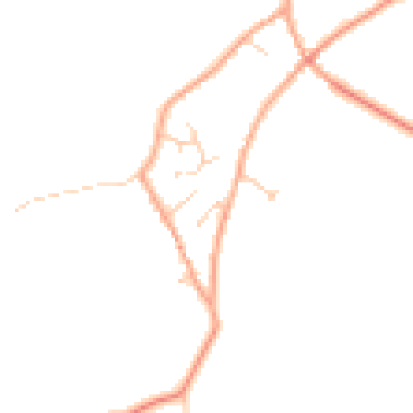 Daytime road noise heatmap for MK43 7LW