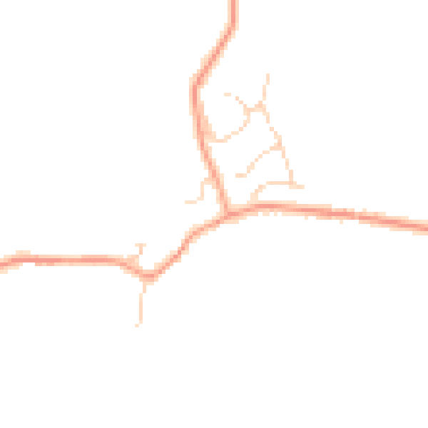 Daytime road noise heatmap for MK43 7PT