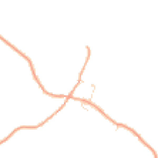 Daytime road noise heatmap for MK43 7QB