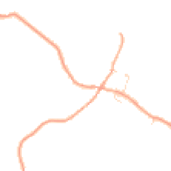 Daytime road noise heatmap for MK43 7QS