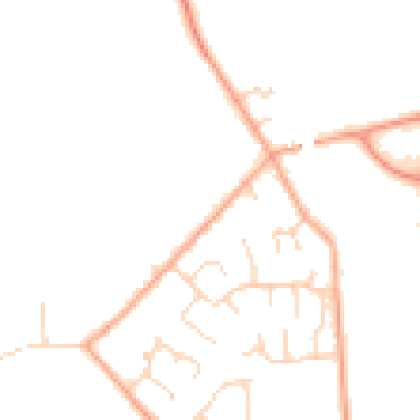 Daytime road noise heatmap for MK43 7RG