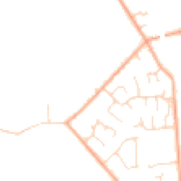 Daytime road noise heatmap for MK43 7TB