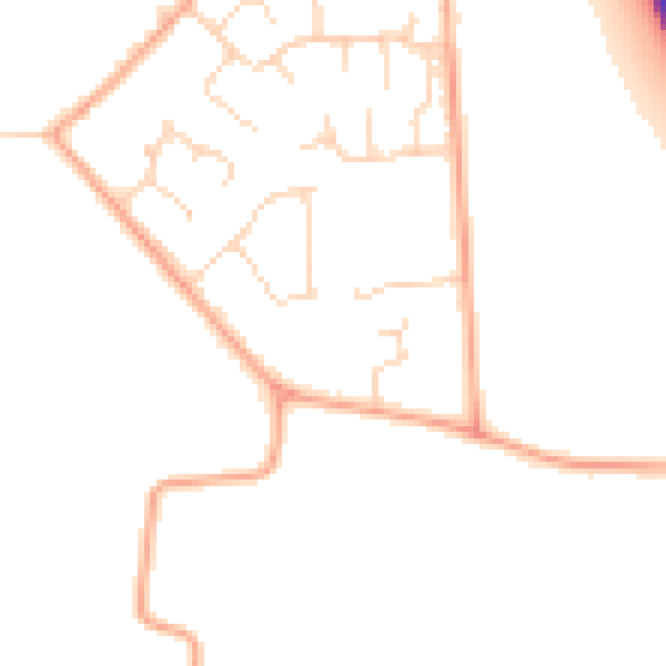 Daytime road noise heatmap for MK43 7TH