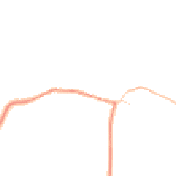 Daytime road noise heatmap for MK43 8AF