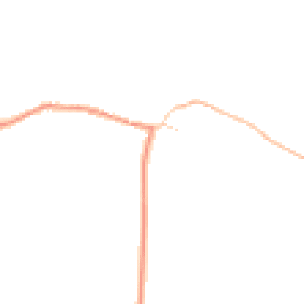 Daytime road noise heatmap for MK43 8AH