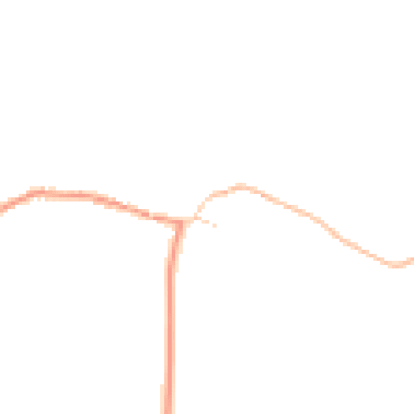 Daytime road noise heatmap for MK43 8AJ