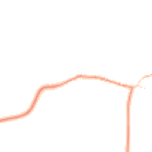 Daytime road noise heatmap for MK43 8AN