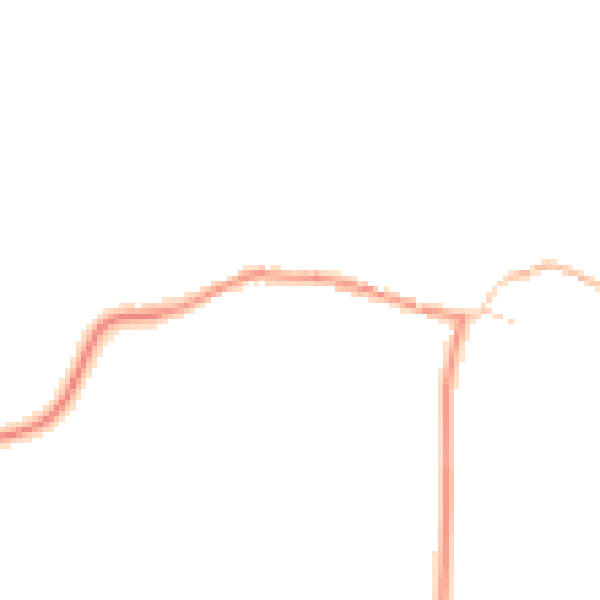Daytime road noise heatmap for MK43 8AS