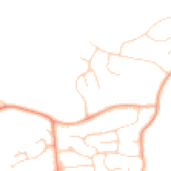 Daytime road noise heatmap for MK43 8LG