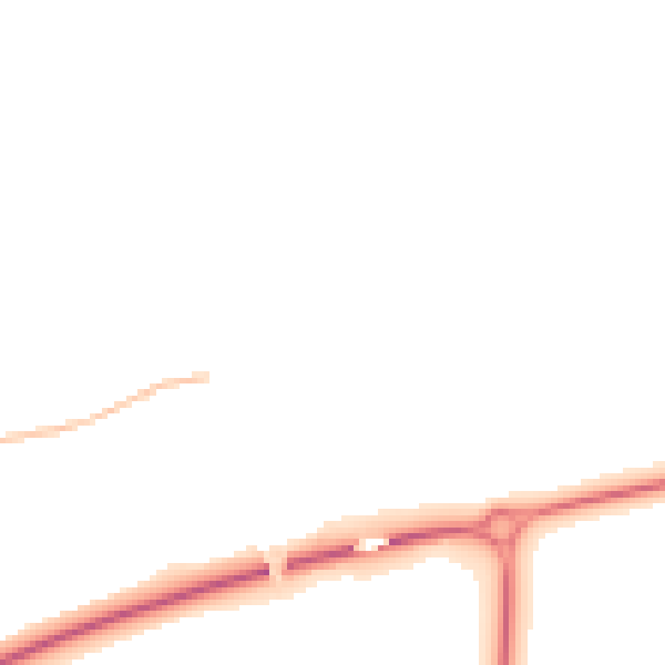 Night-time road noise heatmap for MK43 8LR