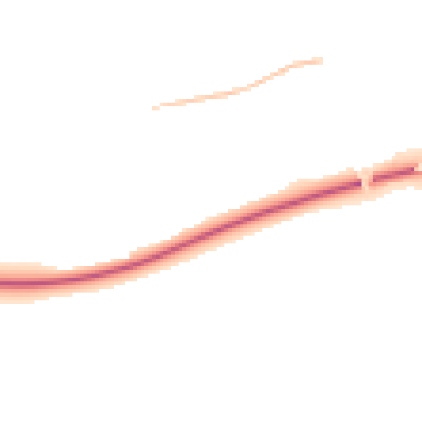 Night-time road noise heatmap for MK43 8QF