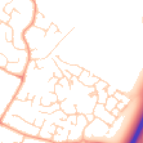 Daytime road noise heatmap for MK43 9FW