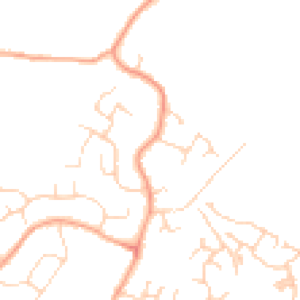 Daytime road noise heatmap for MK43 9JB
