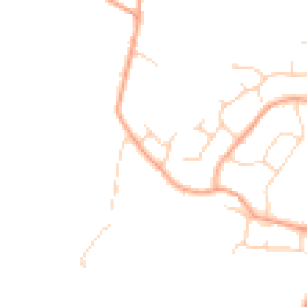 Daytime road noise heatmap for MK43 9PX