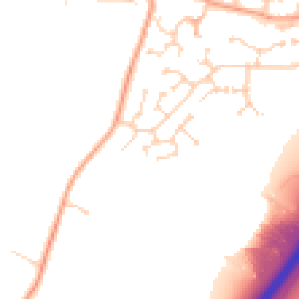 Daytime road noise heatmap for MK43 9QR