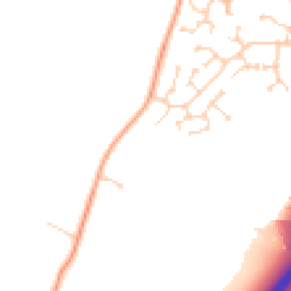 Daytime road noise heatmap for MK43 9QU