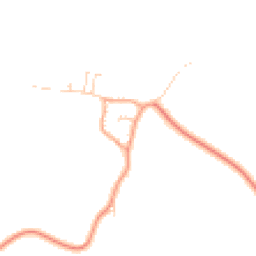 Daytime road noise heatmap for MK44 1AN