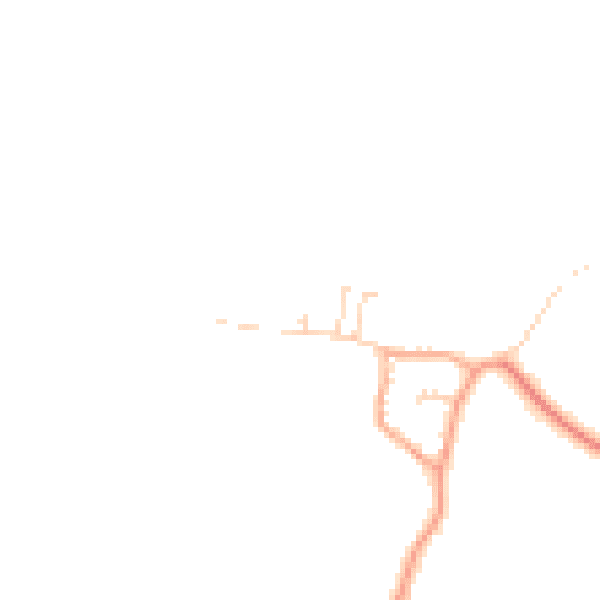 Daytime road noise heatmap for MK44 1AP