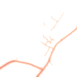 Daytime road noise heatmap for MK44 1BF