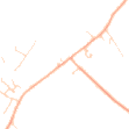 Daytime road noise heatmap for MK44 1DD