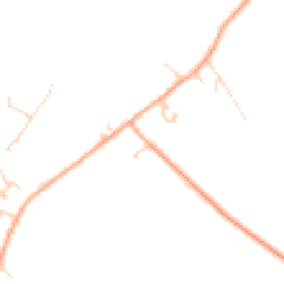 Daytime road noise heatmap for MK44 1DE