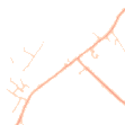 Daytime road noise heatmap for MK44 1DN