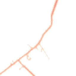 Daytime road noise heatmap for MK44 1EN
