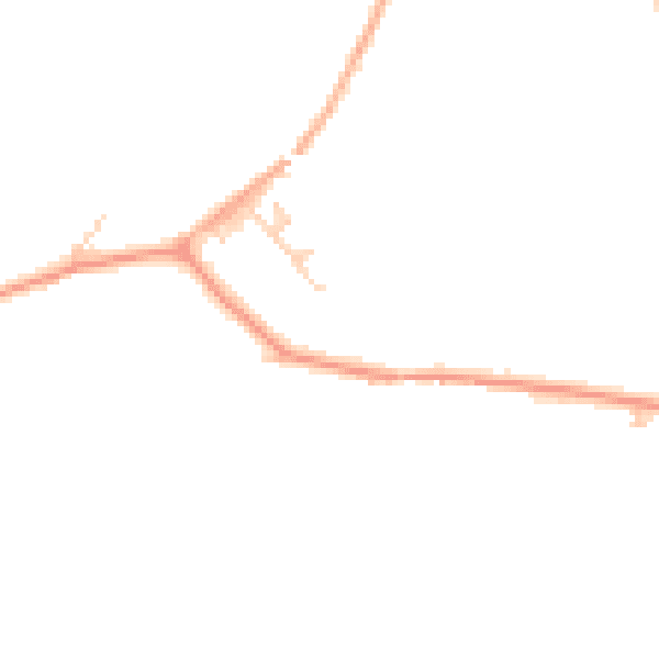 Daytime road noise heatmap for MK44 1FF