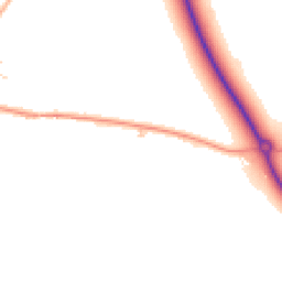 Daytime road noise heatmap for MK44 1FG