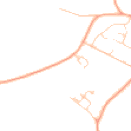 Daytime road noise heatmap for MK44 1FJ