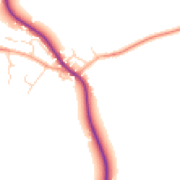 Daytime road noise heatmap for MK44 1FN