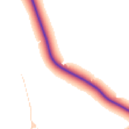 Daytime road noise heatmap for MK44 1HL